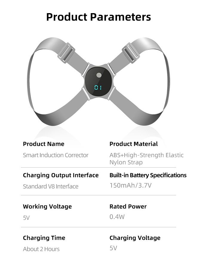 Generic - Upgraded Back Correction Strap Smart Posture Corrector for Women Men Kids - Image 1