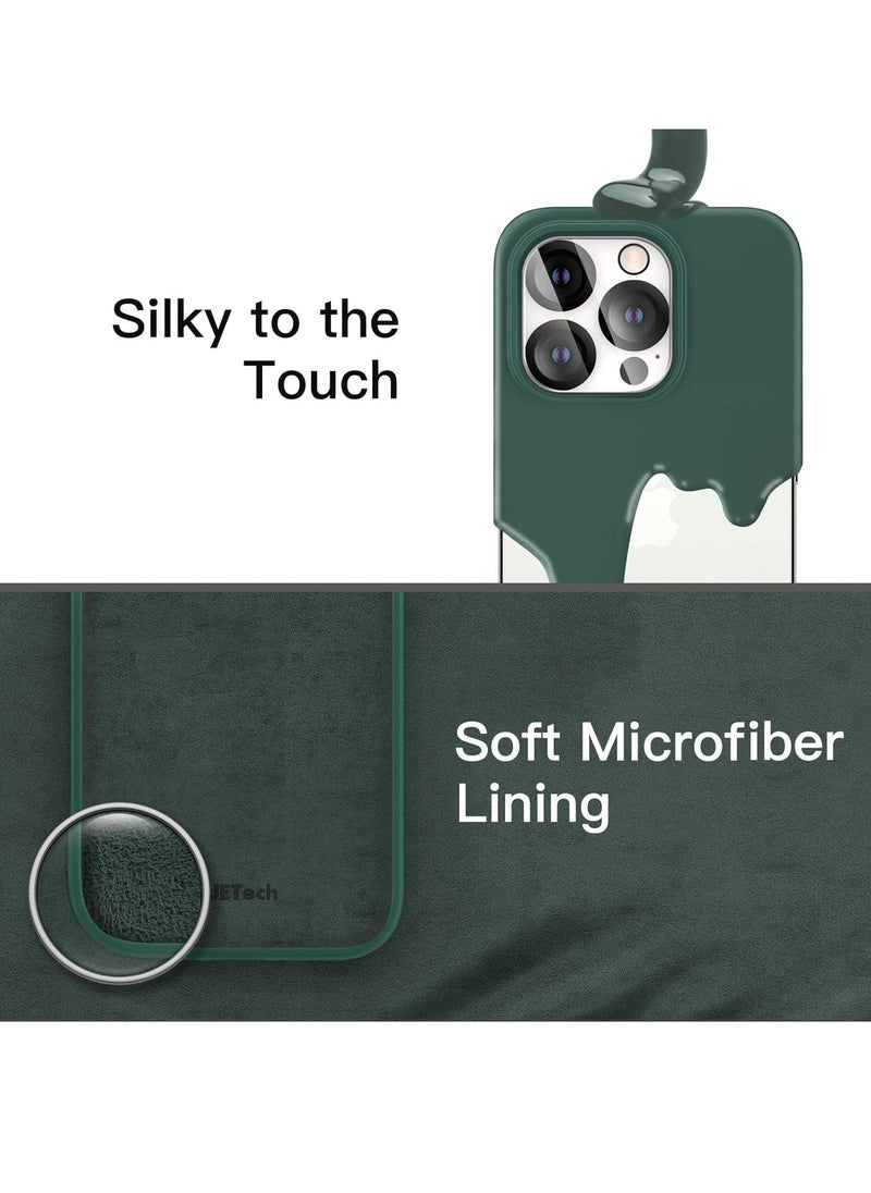 Raxoom iPhone 14 Pro Max Cover, with 2 Pack Screen Protector + 2 Pack Camera Lens Protector, Liquid Silicone [Full Body] Protection Shockproof [Drop Protection] Case 6.7 inches (Green) - Image 5