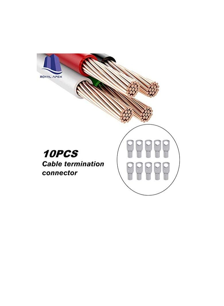Copper Cable Lugs 10Pcs Set Wire Terminals Connector Cable lugs Ring Battery SC Terminals for Marine Solar Automotive Electric Home Applications etc Hole Size 16mm Cable Size 150 mm - Image 3