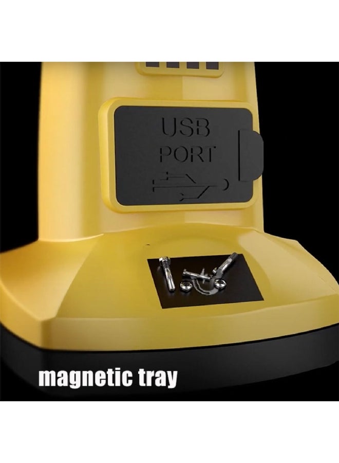 دورسي مصباح عمل ABS 4000 مللي أمبير مزدوج مرن قابل للطي مع باور بانك متعدد الألوان 33.12 × 8.37 × 10.82 سم 41-2638 - Image 5