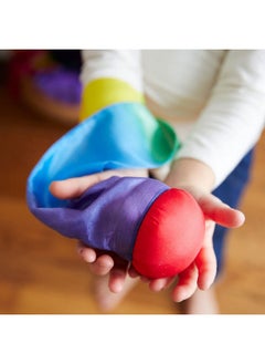 Sarah's Silks - Skytail - Waldorf Toys For Kids, 35" Long, Safe For Outdoor And Indoor Use - Rainbow Comet  - Image 3