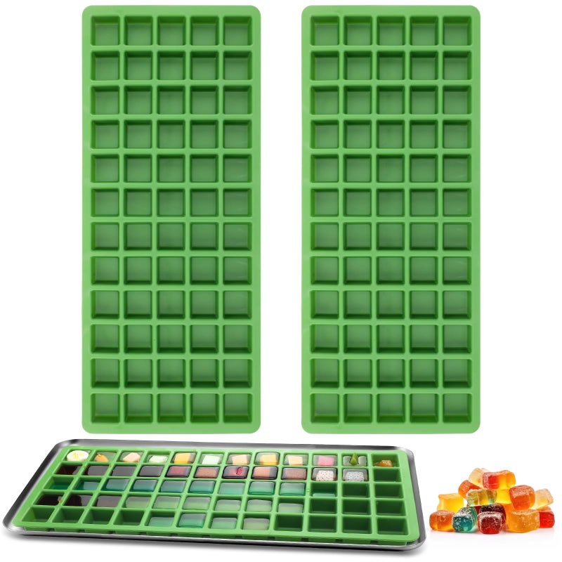 Tiangrid 2 Pcs Silicone Food Molds for Harvest Right Freeze Dryer Harvest Right Medium Square Trays Dividers Food Mold for Fruit Vegetable Cake Freeze Drying Accessories Medium