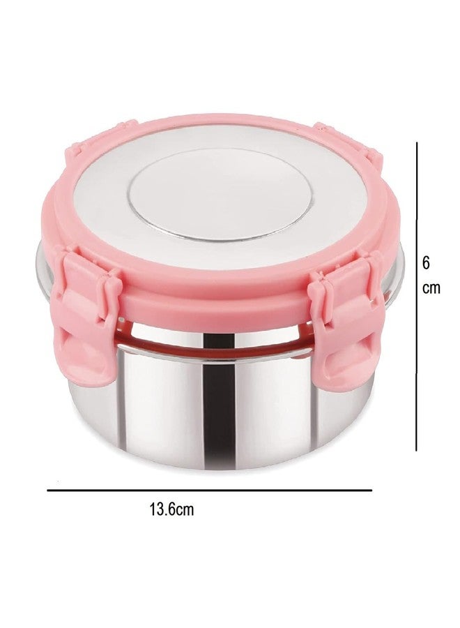 Gcrox Leak Proof Click and Seal Lock Stainless Steel Storage/Air Tight Tiffin Container/Lunch with lid 500ml - Image 5