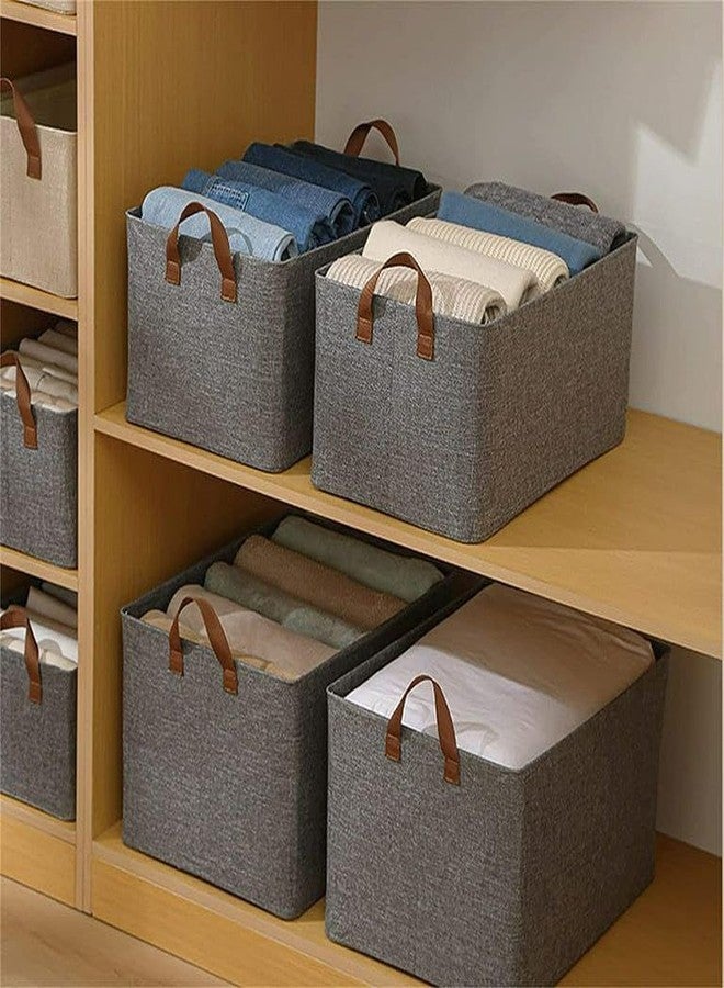 CLOUDTAIL CHOICE Clothing Storage Bins, Closet Bin with Handles, Foldable Rectangle Storage Baskets, Fabric Containers Storage Boxes for Organizing Shelves Bedroom - Image 5
