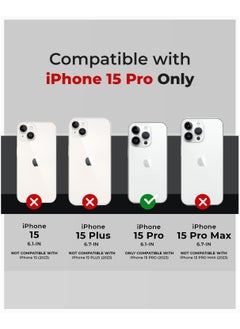Raegr RAEGR iPhone 15 Pro Case | Magnetic Case | Supports Mag-Safe Wireless Charging | Air Hybrid Protective MagFix Case/Cover Designed for iPhone 15 Pro (6.1-Inch) 2023 - Crystal Clear RG10521  - Image 2