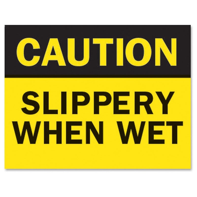 Tarifold Sign Inserts Slippery When Wet PK6 - Image 2
