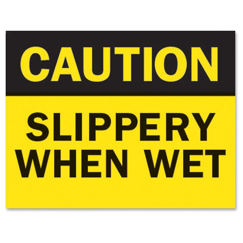 Tarifold Sign Inserts Slippery When Wet PK6 - Image 1