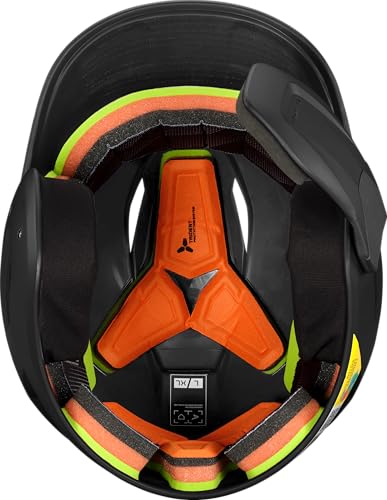 Easton | Pro Max Batting Helmet with Multi-Adjust Jaw Guard | Baseball | Black | Medium/Large (6 5/8" - 7 1/4") - Image 4