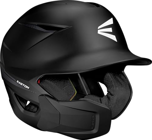 Easton | Pro Max Batting Helmet with Multi-Adjust Jaw Guard | Baseball | Black | Medium/Large (6 5/8" - 7 1/4") - Image 3