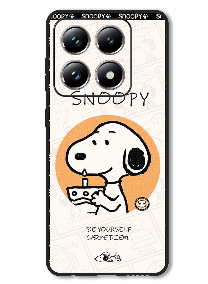 Theodor Case Compatible with Xiaomi 14T Pro Protection Shockproof Bumper Cover Snoopy - Image 1