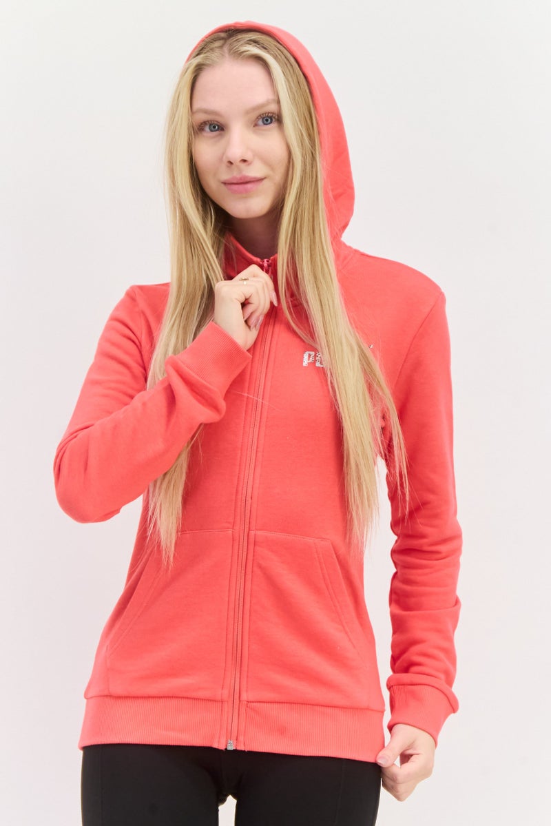 PUMA Women Regular Fit Long Sleeves Outdoor Sweatshirt, Coral  - Image 1