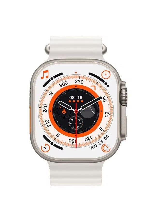HW - Smart Watch X90 Ultra Max Series 8 Band Health Fitness Tracker Sports Watch Support Nfc + Additional Replacement Strap 49mm - With Wireless Bluetooth Earphone Multicolor - Image 1
