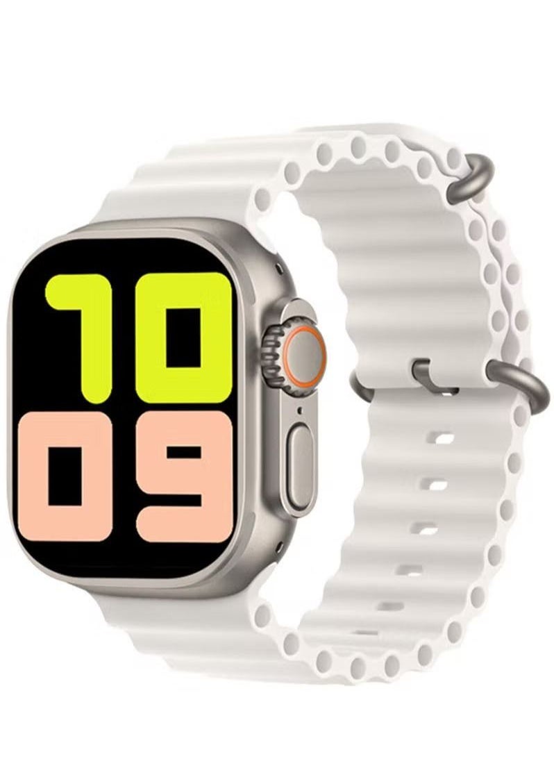 HW - Smart Watch X90 Ultra Max Series 8 Band Health Fitness Tracker Sports Watch Support Nfc + Additional Replacement Strap 49mm - With Wireless Bluetooth Earphone Multicolor - Image 1