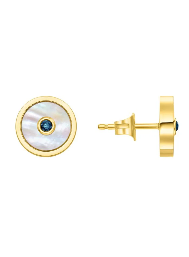 بوليس Fulgurant Earring for Women Gold Plating with Mother of Pearl