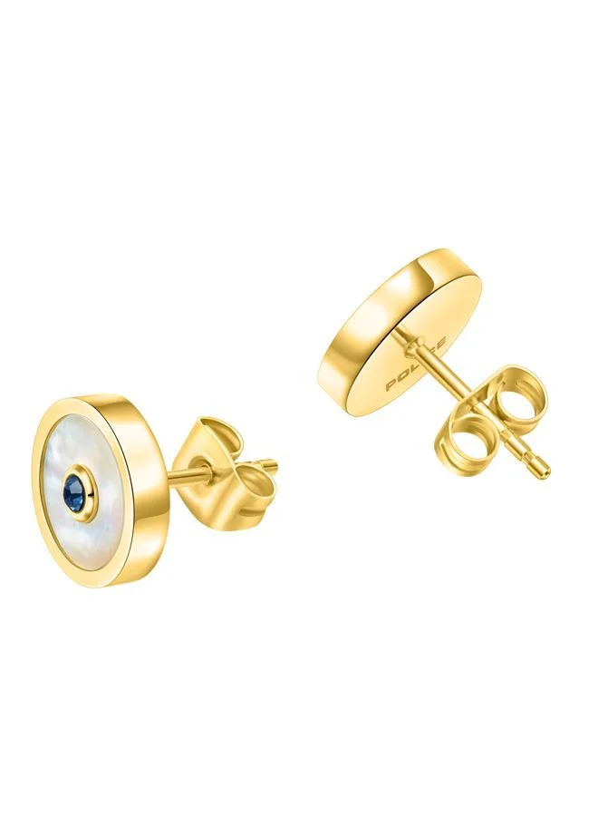 Police  Fulgurant Earring for Women Gold Plating with Mother of Pearl for Women | Best Price UAE