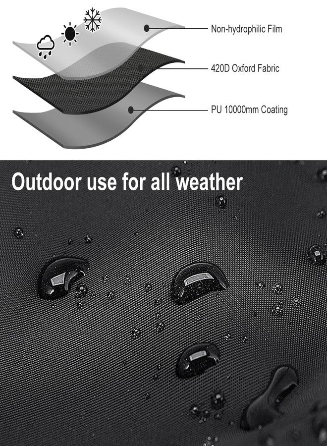 Honsaifau Black Waterproof Tarp Cover for Outdoor: Multi-Purpose Oxford Tarpaulin with Reinforced Webbing Loops for Camping Boat Pool Roof Tent - Durable and Tear Resistant (5ftx5ft) - Image 4