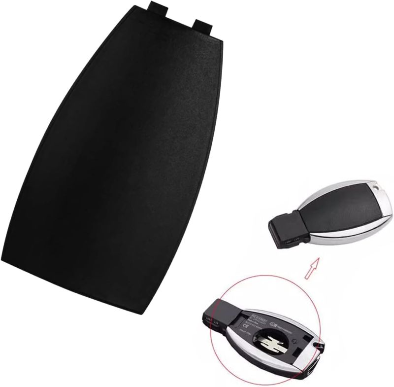 Car Key Cover: Black ABS Material - Precise Fit For Multiple Mercedes Models, Direct Replacement Shell, Scratch-Resistant Protector for Car Interior Use - Image 1