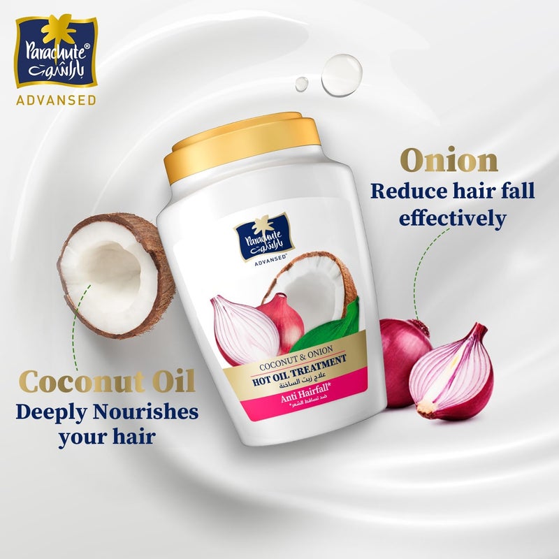 Parachute Gold Hot Oil Hair Mask with Coconut & Onion for Hair Fall Treatment - 500ml - Image 2