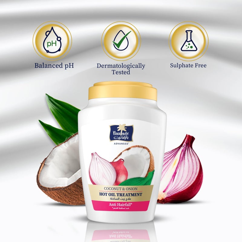Parachute Gold Hot Oil Hair Mask with Coconut & Onion for Hair Fall Treatment - 500ml - Image 4