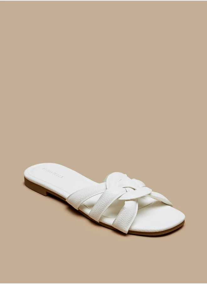 فلورا بيلا Women Open Toe Slip-On Sandals