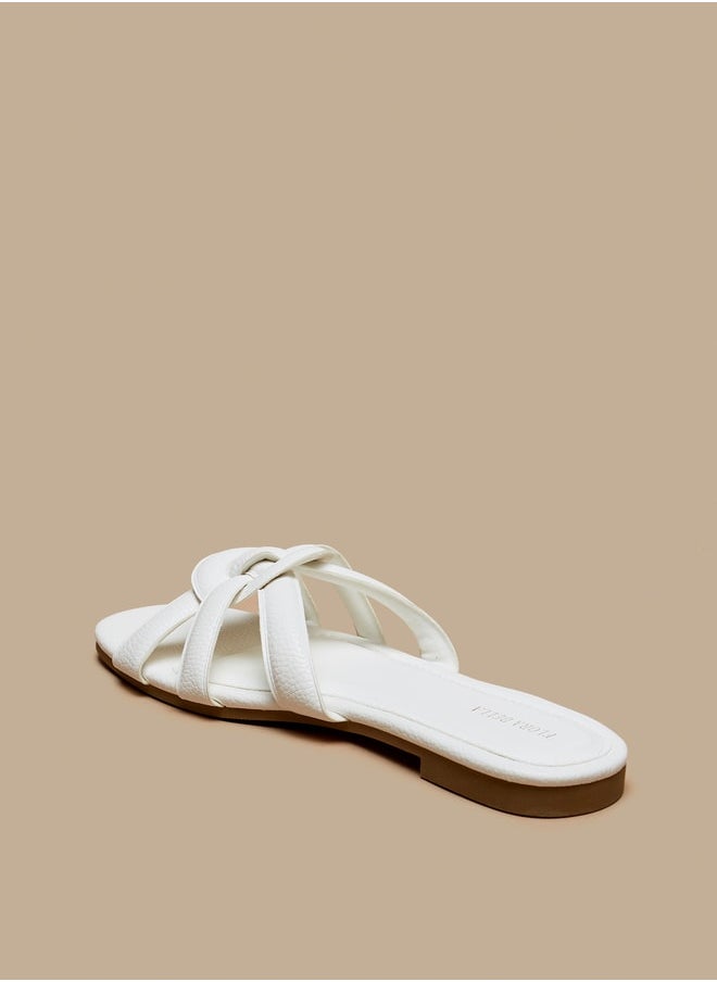Flora Bella - Women Open Toe Slip-On Sandals - Image 1