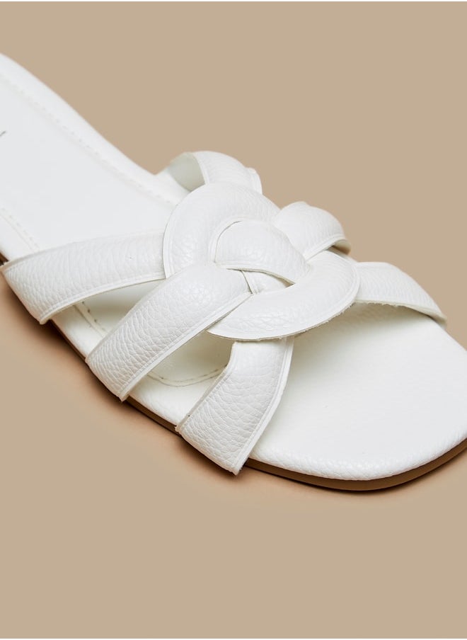 Flora Bella - Women Open Toe Slip-On Sandals - Image 1