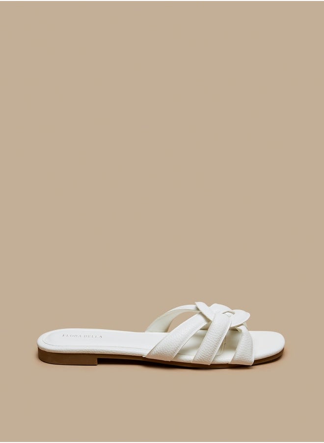 Flora Bella - Women Open Toe Slip-On Sandals - Image 1