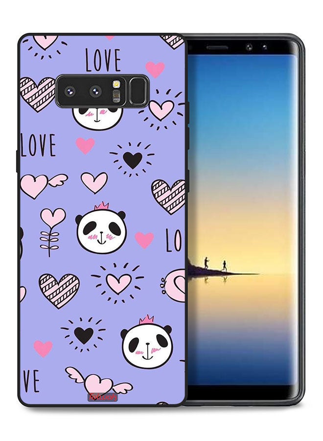 Tolwak Samsung Galaxy Note 8 Protective Case Cover Love And Panda Doodle - Image 1