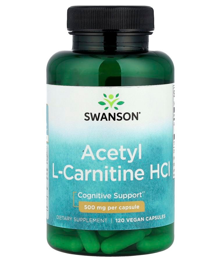 SWANSON Acetyl L-Carnitine HCl 500 mg 120 Vegan Capsules