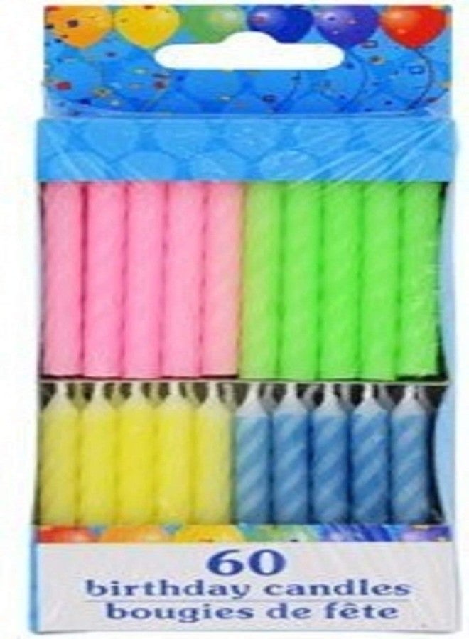 Greenbrier 120 Spiral Birthday Candles 60 Pastel and 60 Spiral Brights - Image 4