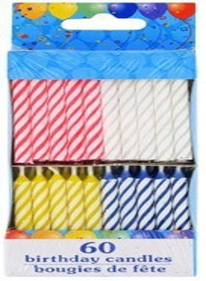 Greenbrier 120 Spiral Birthday Candles 60 Pastel and 60 Spiral Brights - Image 5