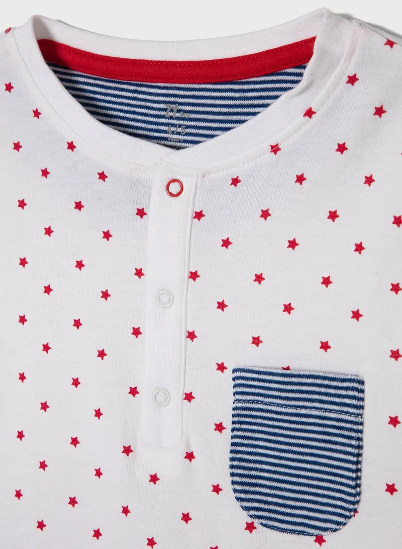 Zippy Kids Star Print Pyjama T-Shirt
