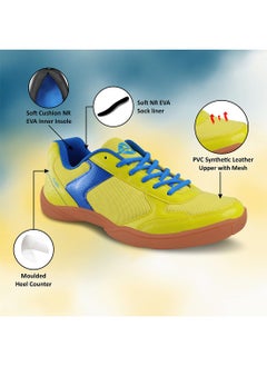 Nivia Flash Badminton Shoes | For Mens & Boys | Material Type : EVA, Mesh | Comfortable | Lace Up | Non-Marking Round Sole | Stability  - Image 2