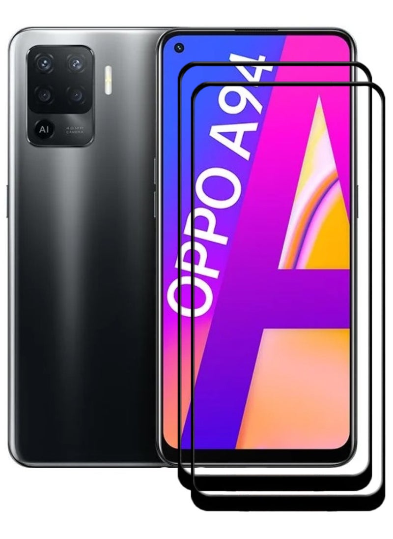 ACLIX 2 Pieces Antistatic ESD Dustproof Premium Quality High Definition Tempered Glass Screen Protector Designed For Oppo A94 - Image 1