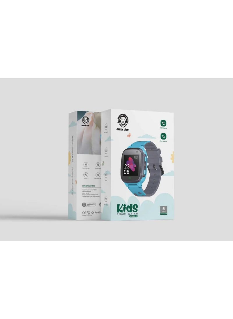GREEN LION - Smart Watch for Kids with sim card slot and  and HD touch screen and voice chat and contact call and flashlight - Image 1