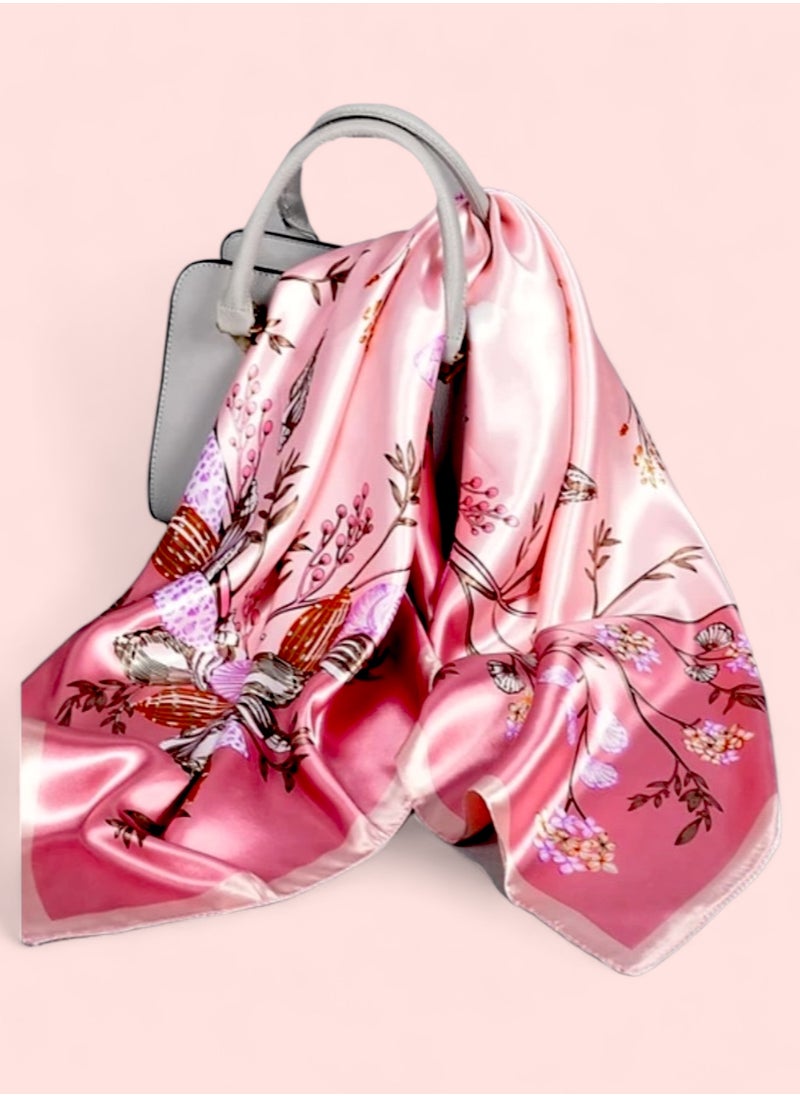 OLUDENIZ - Elegant Multi-Purpose Satin Scarf - Ideal for Neck, Women's Bags, and Hijab - Image 1