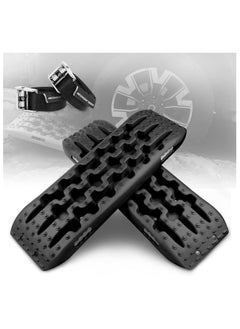 FIPKA Matar Off Road Traction Board New Recovery Traction Tracks Tire Ladder for Sand Snow Mud 4WD Recovery Traction Tracks Mat for 4X4 Offroad Sand Snow Mud Track Tire Ladder(Black)  - Image 1