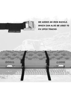 FIPKA Matar Off Road Traction Board New Recovery Traction Tracks Tire Ladder for Sand Snow Mud 4WD Recovery Traction Tracks Mat for 4X4 Offroad Sand Snow Mud Track Tire Ladder(Black)  - Image 3