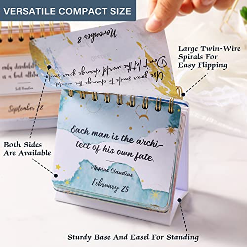 Artfan Motivational & Inspirational Daily Calendar - Daily Flip Calendar with Inspirational Quotes, Undated Perpetual Office Desk Decor, Inspirational Gifts - Image 4