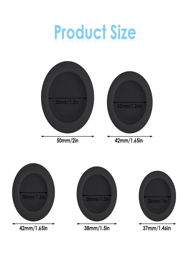 Grevosea 20 Pieces Piggy Bank Plug, Piggy Bank Stopper Replacement Saving Box Black Cover Rubber Stopper Plug Replacement for Money Saving Box (5 Sizes) - Image 2