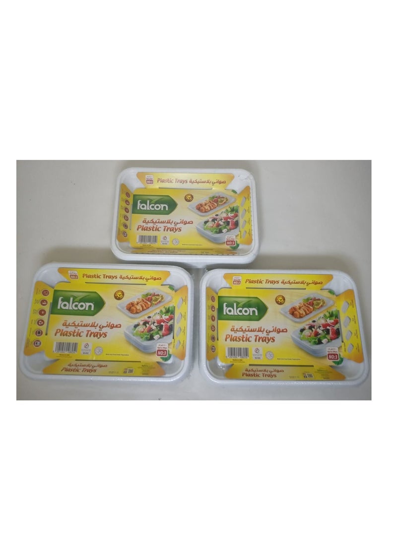 Falconpack Pack Of 3 Falcon Plastic Trays NO 3 - Image 1