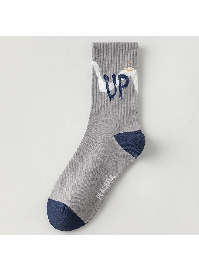 Fashion Anti Slip Breathable Sports Socks Five Piece Set