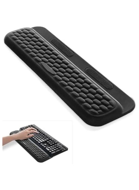 Keyboard Wrist Rest with Stickers, Full Mechanical Keyboard Support Pad, Desk Ergonomic Cushion for Computer Typing Office Work Home Gaming, Soft Memory Foam Arm Palm Hand Pain Relief Gift