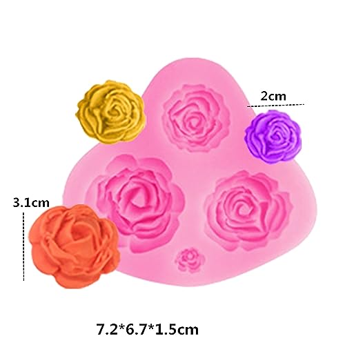 ESEENS 6 Pack Flower Molds - Peony, Rose, Sunflower, Animal Shapes - Resin Casting & Candle Making Molds - Image 4