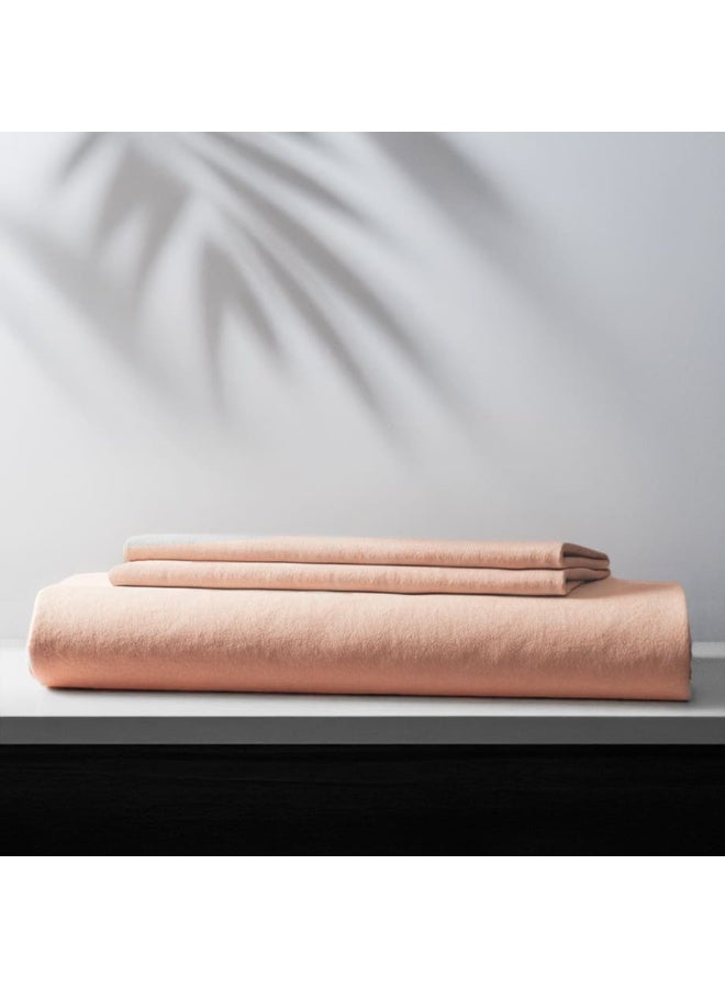 Amreya Linens Bed Sheets Sets Plain Fitted Bedsheet Set (120×200*25 ) Single 3 pieces Includes 1 Fitted Sheet and 2 Pillowcases color simon size 50*70 - Image 3