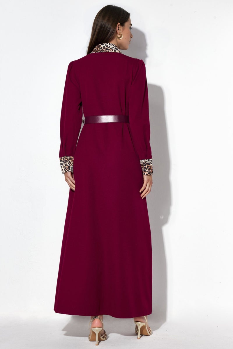 Jennyfer Leopard Print Maxi Shirt Dress - Image 2