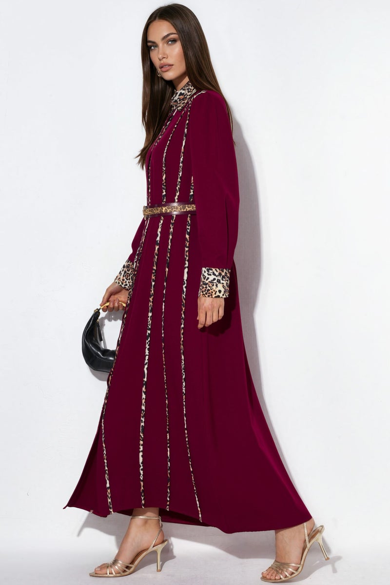 Jennyfer Leopard Print Maxi Shirt Dress - Image 3