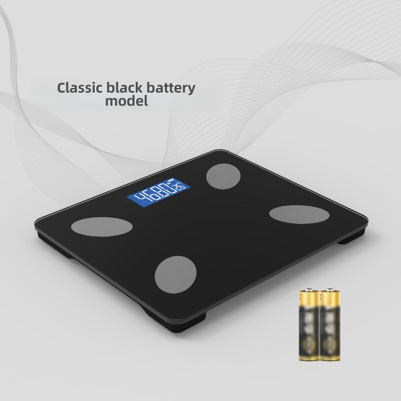 Generic European Smart Bluetooth Body Fat ScaleCF130-battery Black (30*26 large size) CF130-battery Black (30*26 large size)