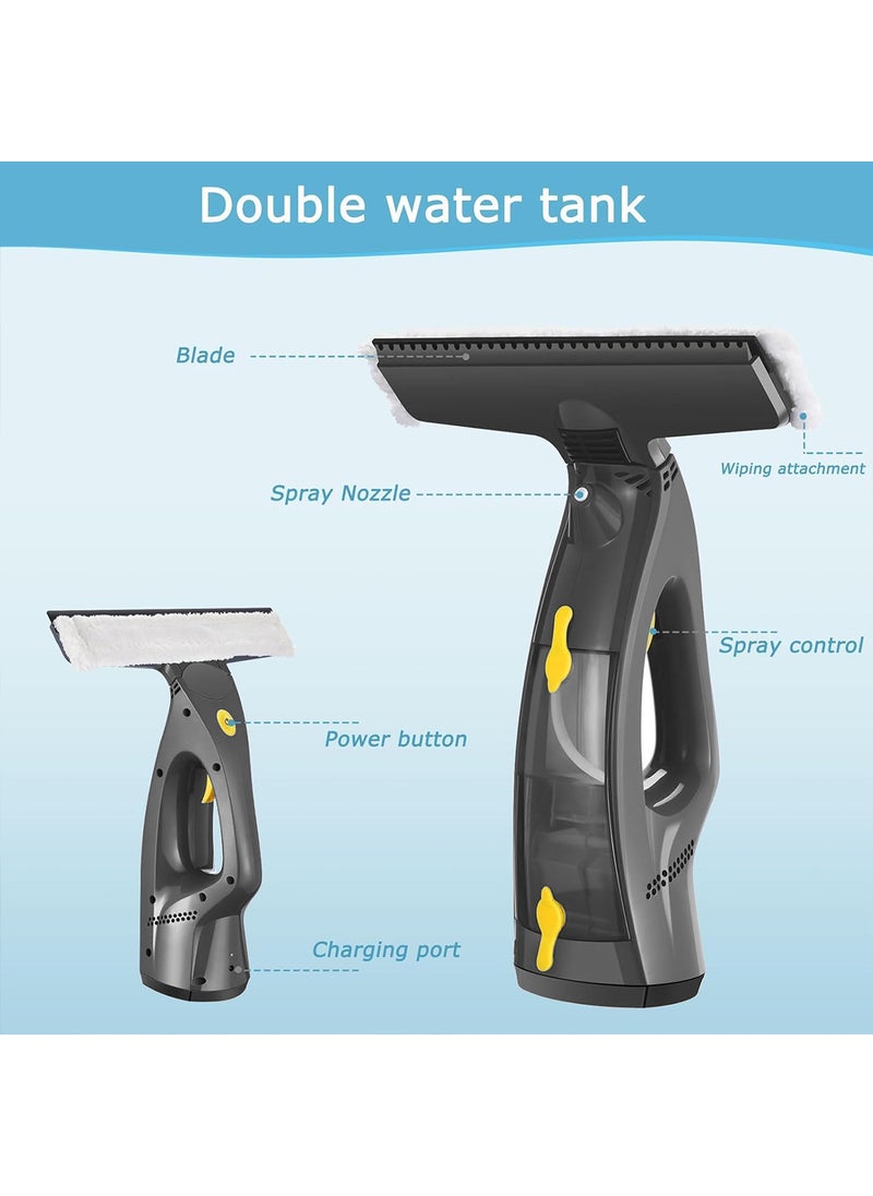 Sharpdo Window Vacuum, 3 in 1 Cordless Window Vac with Spray/Wipe/Suck up Water, Electric Window Cleaning Tool for Shower Wall Mirror Glass/ Car Windshield /Countertop  - Image 5