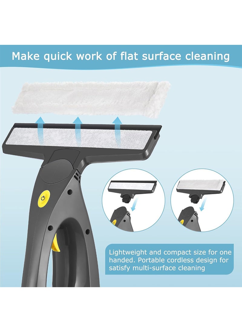 Sharpdo Window Vacuum, 3 in 1 Cordless Window Vac with Spray/Wipe/Suck up Water, Electric Window Cleaning Tool for Shower Wall Mirror Glass/ Car Windshield /Countertop  - Image 3